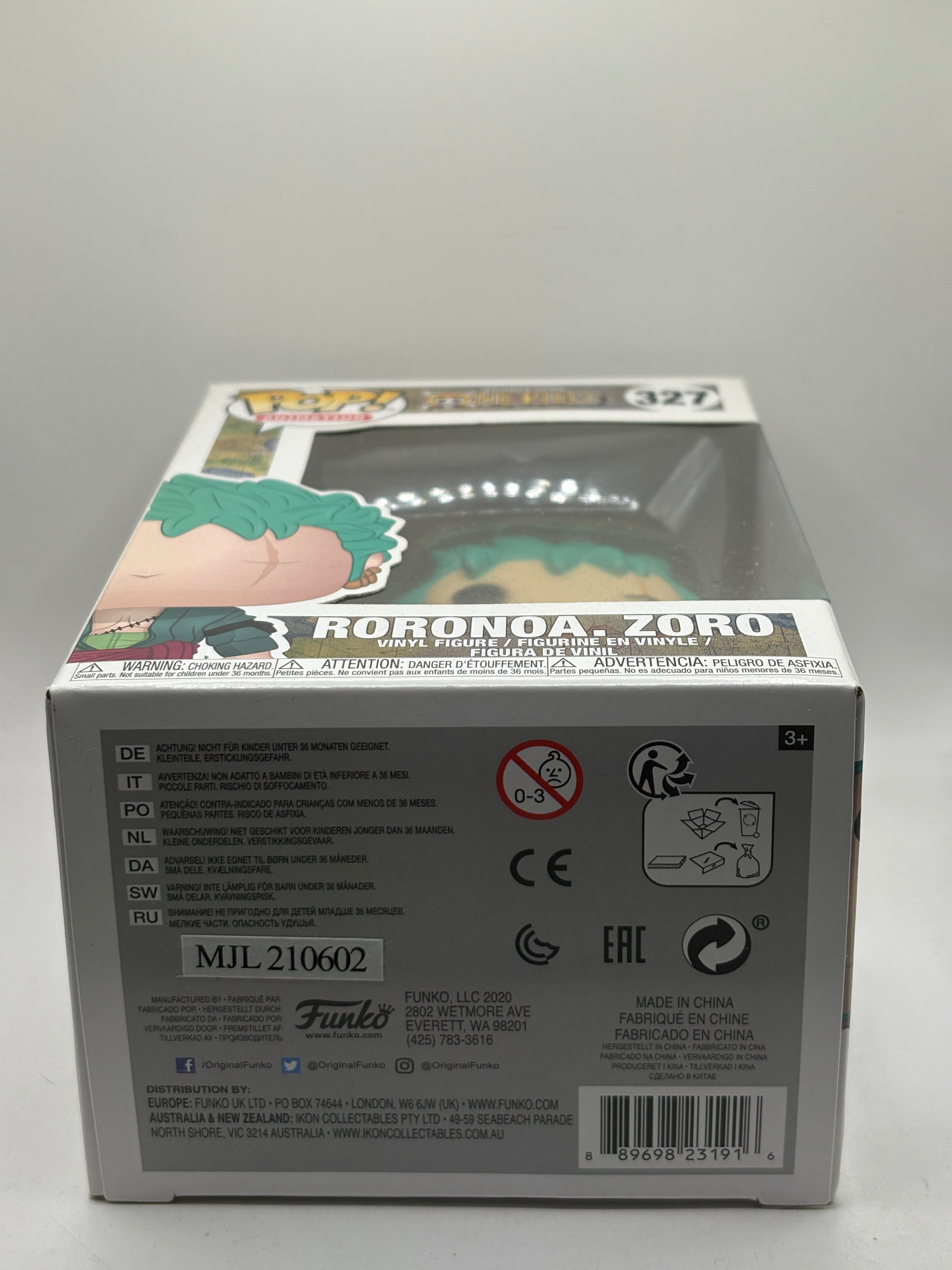 Funko POP! Animation One Piece #327 Roronoa Zoro Vinyl Figure FRENLY BRICKS - Open 7 Days